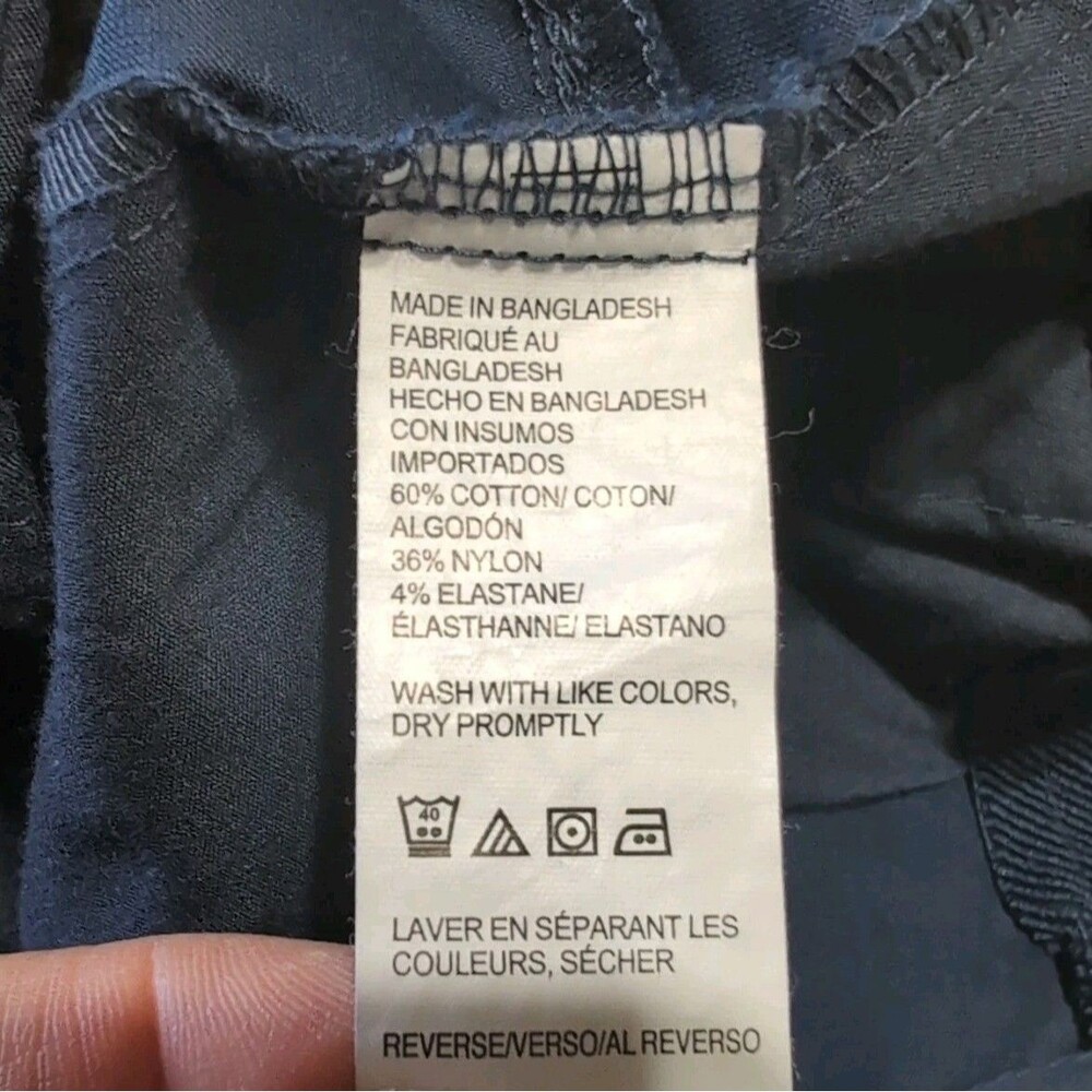 IZOD Men’s 34x32 Navy Blue Advantage Performance Active Stretch Chino Pants - Picture 7 of 8